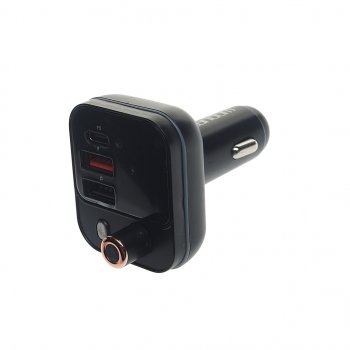 859 р. Устройство зарядное в прикуриватель с трансмиттером (bluetooth,hands free) EARLDOM EARLDOM et-m87 black  с доставкой в г. Керчь. Увеличить фотографию 1