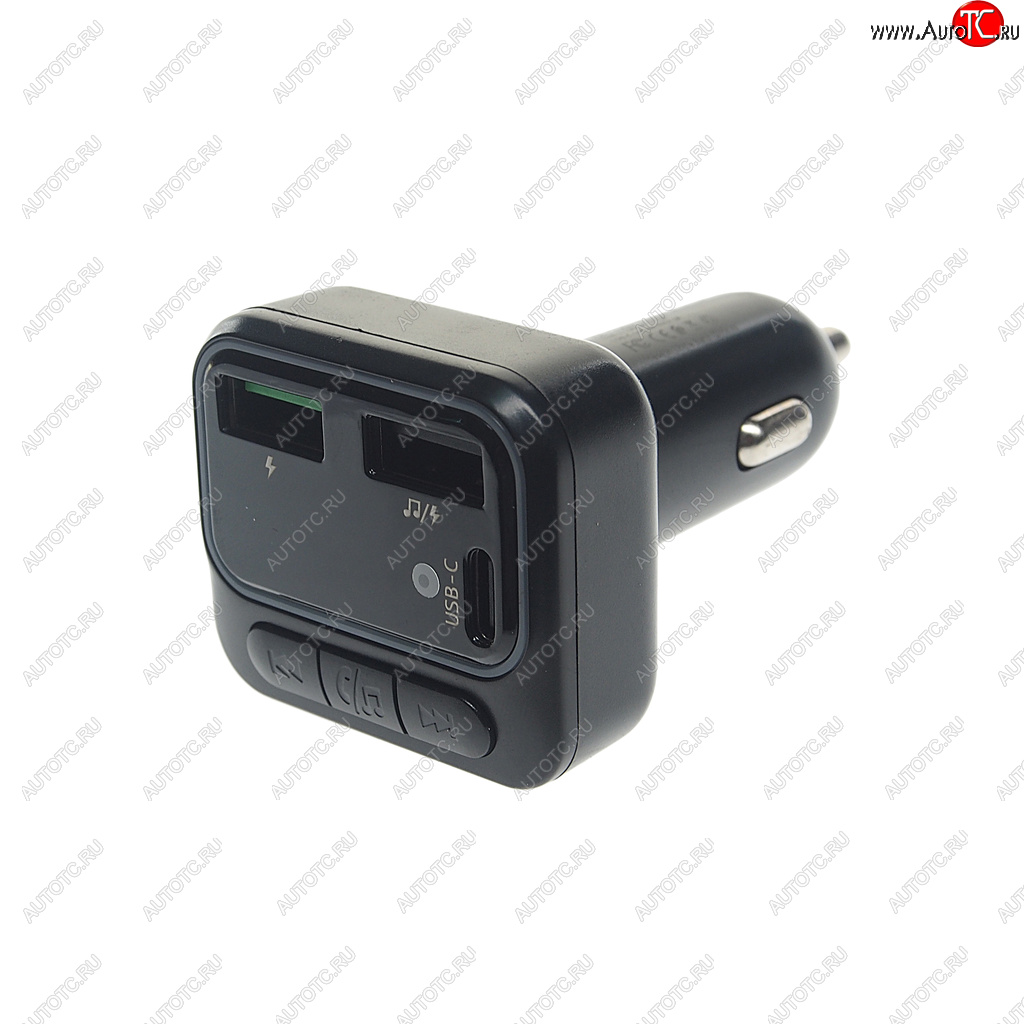 969 р. Устройство зарядное в прикуриватель с трансмиттером (bluetooth,hands free) EARLDOM EARLDOM et-m96 black  с доставкой в г. Керчь
