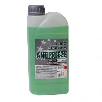 248 р. Антифриз зеленый -35C 1л EURO STANDARD EURO STANDARD eurogrn1  с доставкой в г. Керчь. Увеличить фотографию 1