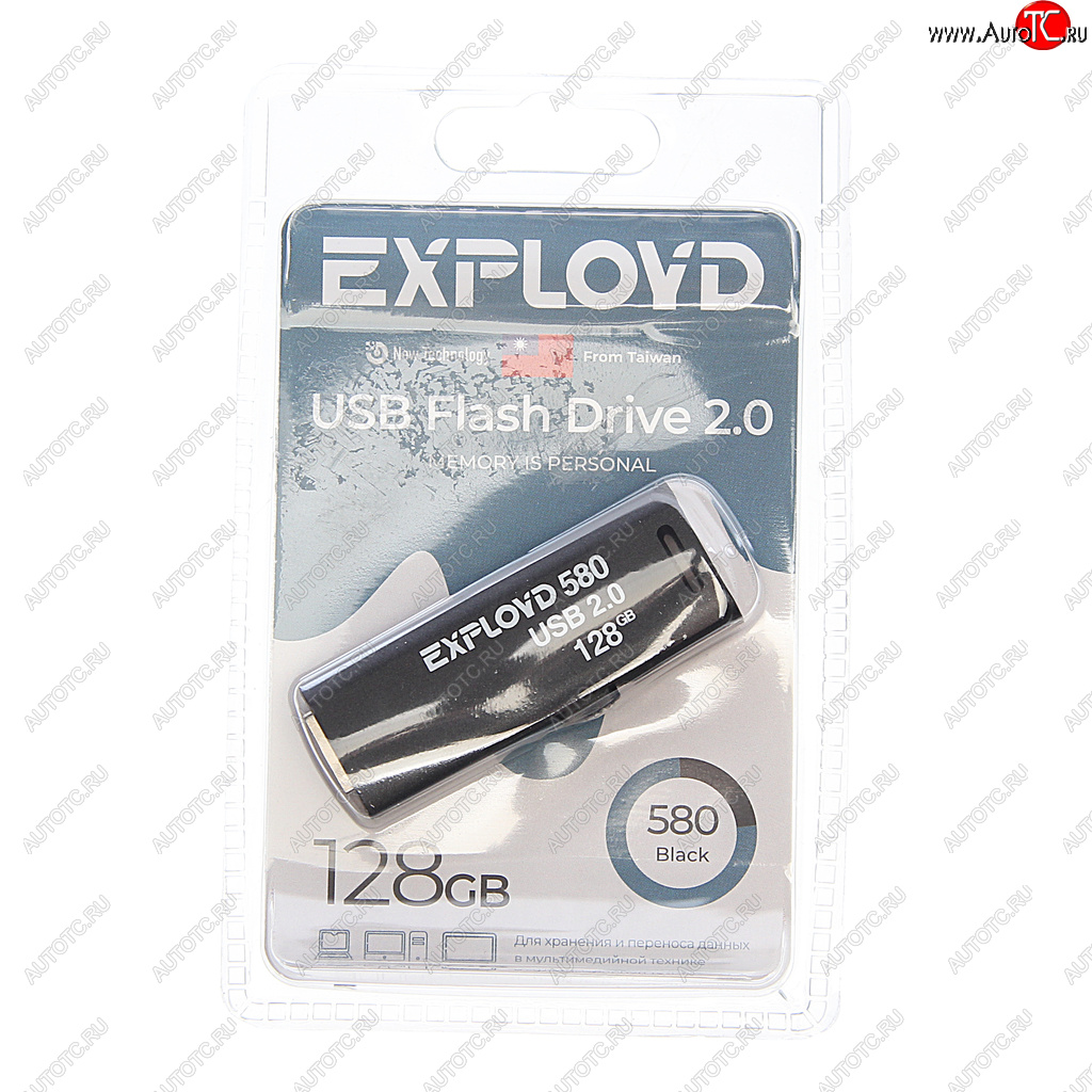 949 р. Карта памяти USB 128GB EXPLOYD EXPLOYD ex-128gb-580-black  с доставкой в г. Керчь