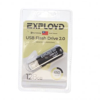 899 р. Карта памяти USB 128GB EXPLOYD EXPLOYD ex-128gb-650-black  с доставкой в г. Керчь. Увеличить фотографию 1