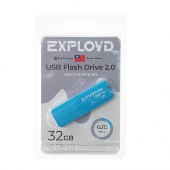 549 р. Карта памяти USB 32GB EXPLOYD EXPLOYD ex-32gb-620-blue  с доставкой в г. Керчь. Увеличить фотографию 1