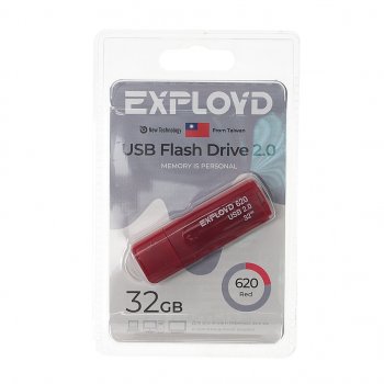 579 р. Карта памяти USB 32GB EXPLOYD EXPLOYD ex-32gb-620-red  с доставкой в г. Керчь. Увеличить фотографию 1