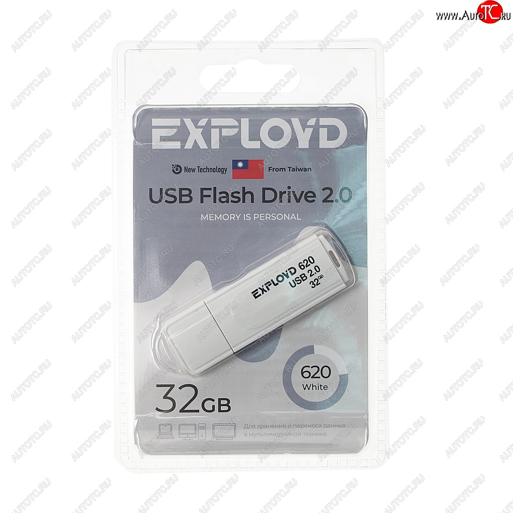 549 р. Карта памяти USB 32GB EXPLOYD EXPLOYD ex-32gb-620-white  с доставкой в г. Керчь