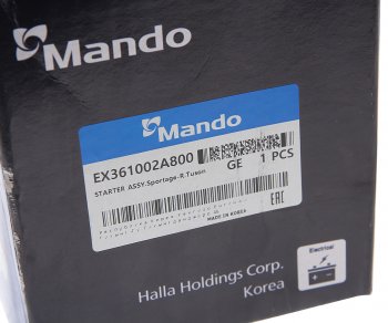 7 999 р. Стартер HYUNDAI i40 (13-) KIA Optima (13-) (1.7) MANDO MANDO ex361002a800 MANDO ex361002a800  с доставкой в г. Керчь. Увеличить фотографию 6