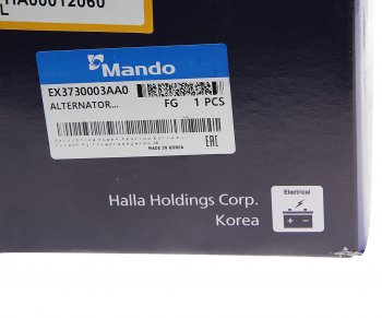 34 899 р. Генератор HYUNDAI i30 (17-) KIA Ceed (18-) (1.4) MANDO MANDO ex3730003aa0  с доставкой в г. Керчь. Увеличить фотографию 5