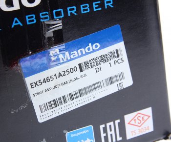8 949 р. Амортизатор KIA Ceed (12-) передний левый газовый MANDO MANDO ex54651a2500 MANDO ex54651a2500  с доставкой в г. Керчь. Увеличить фотографию 6