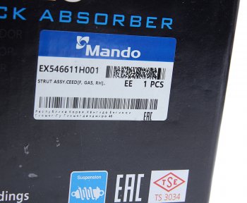 6 999 р. Амортизатор KIA Ceed (06-) передний правый газовый MANDO MANDO ex546611h001  с доставкой в г. Керчь. Увеличить фотографию 6