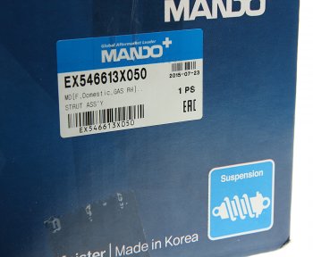 4 999 р. Амортизатор HYUNDAI Elantra (12-) передний правый газовый MANDO MANDO ex546613x050  с доставкой в г. Керчь. Увеличить фотографию 4