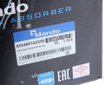 9 699 р. Амортизатор KIA Ceed (12-) передний правый газовый MANDO MANDO ex54661a2500  с доставкой в г. Керчь. Увеличить фотографию 6