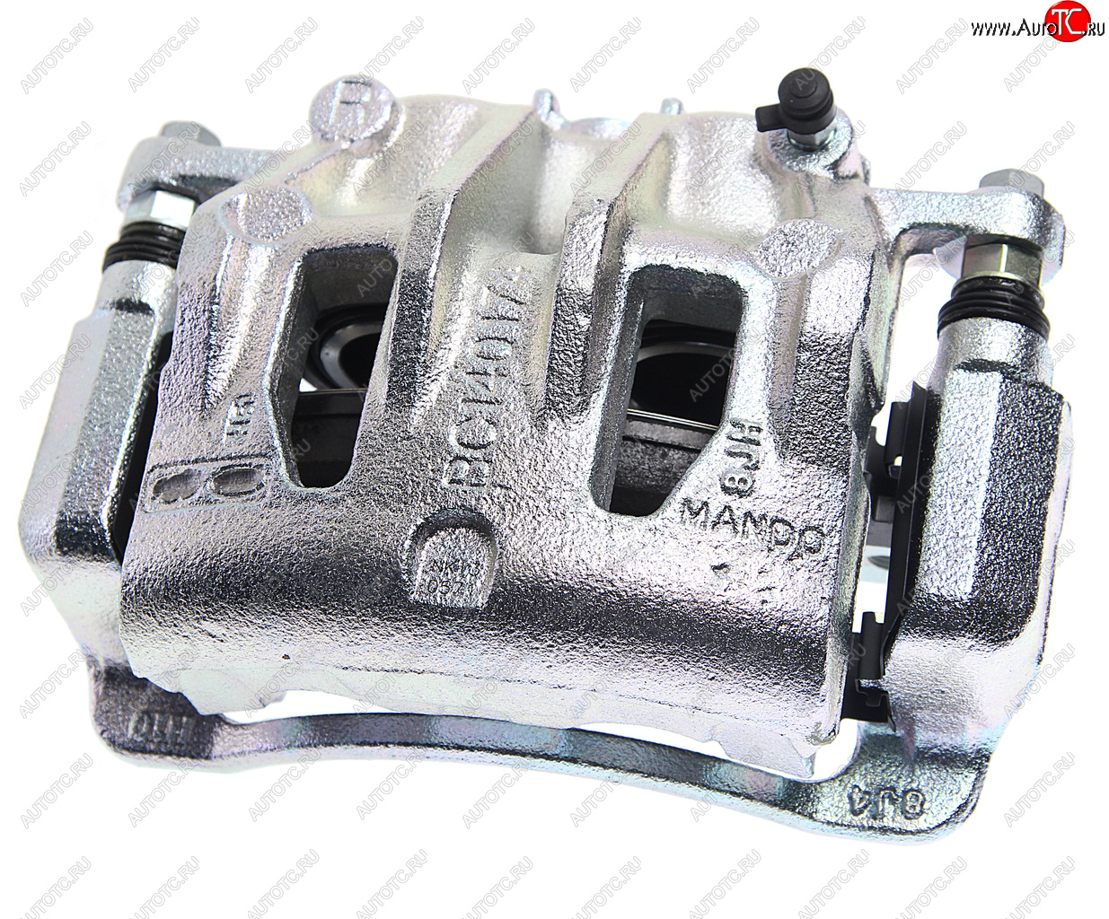 11 799 р. Суппорт HYUNDAI Santa Fe (12-) передний правый (с колодками) MANDO MANDO ex581302w700  с доставкой в г. Керчь