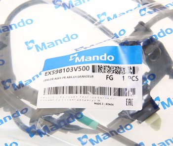1 599 р. Датчик АБС HYUNDAI Grandeur (12-),Azera (12-) колеса переднего левого MANDO MANDO ex598103v500 MANDO ex598103v500  с доставкой в г. Керчь. Увеличить фотографию 2