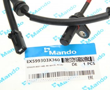 659 р. Датчик АБС HYUNDAI Elantra (11-) колеса заднего правого MANDO MANDO ex599303x360 MANDO ex599303x360  с доставкой в г. Керчь. Увеличить фотографию 2