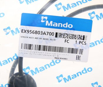 1 989 р. Датчик АБС HYUNDAI Trajet (04-) колеса переднего правого MANDO MANDO ex956803a700 MANDO ex956803a700  с доставкой в г. Керчь. Увеличить фотографию 2
