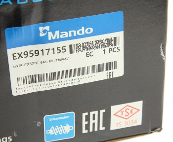 8 649 р. Амортизатор CHEVROLET Aveo (12-) (1.6) передний правый газовый MANDO MANDO ex95917155  с доставкой в г. Керчь. Увеличить фотографию 6