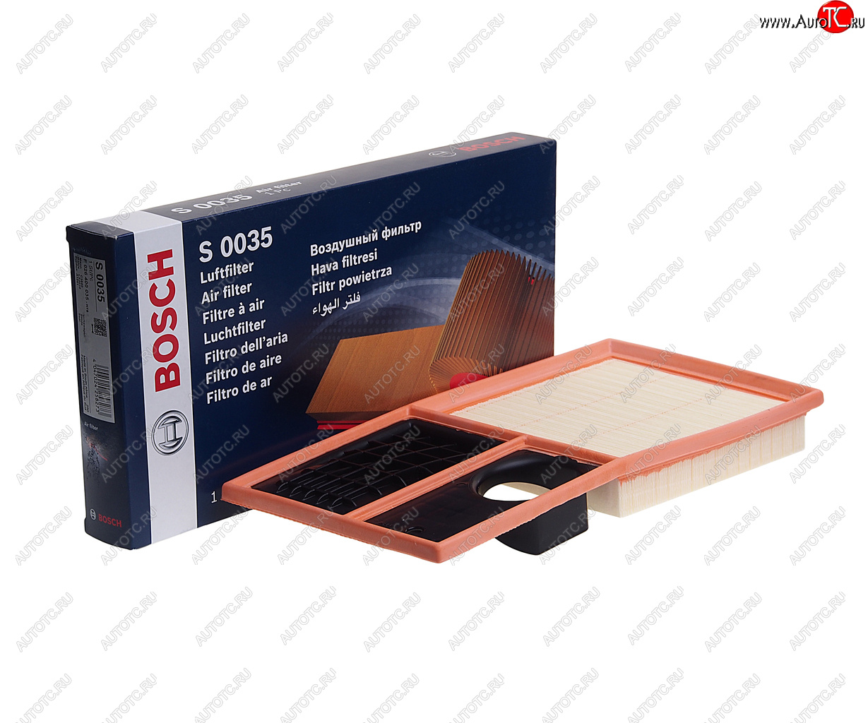 1 199 р. Фильтр воздушный VW Golf (09-13),Polo (09-) SEAT Leon (06-12) BOSCH BOSCH f026400035  с доставкой в г. Керчь
