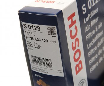 1 229 р. Фильтр воздушный MAZDA 3,5 (03-) (1.8/2.0) BOSCH BOSCH f026400129 BOSCH f026400129  с доставкой в г. Керчь. Увеличить фотографию 2