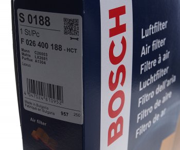 1 149 р. Фильтр воздушный TOYOTA Camry (06-),Rav 4 (06-) BOSCH BOSCH f026400188 BOSCH f026400188  с доставкой в г. Керчь. Увеличить фотографию 2