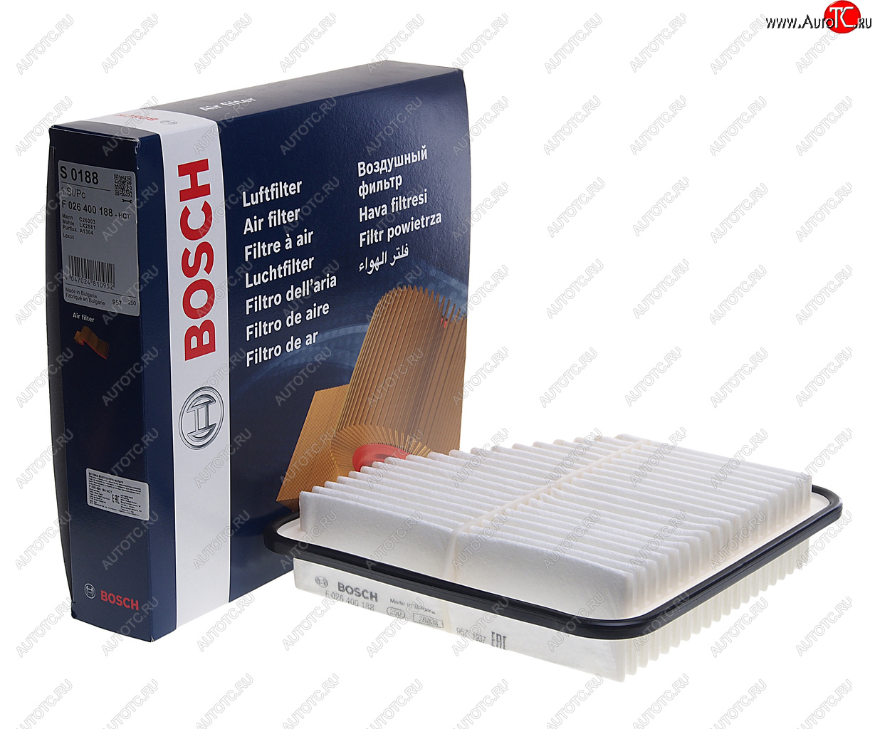 1 149 р. Фильтр воздушный TOYOTA Camry (06-),Rav 4 (06-) BOSCH BOSCH f026400188 BOSCH f026400188  с доставкой в г. Керчь