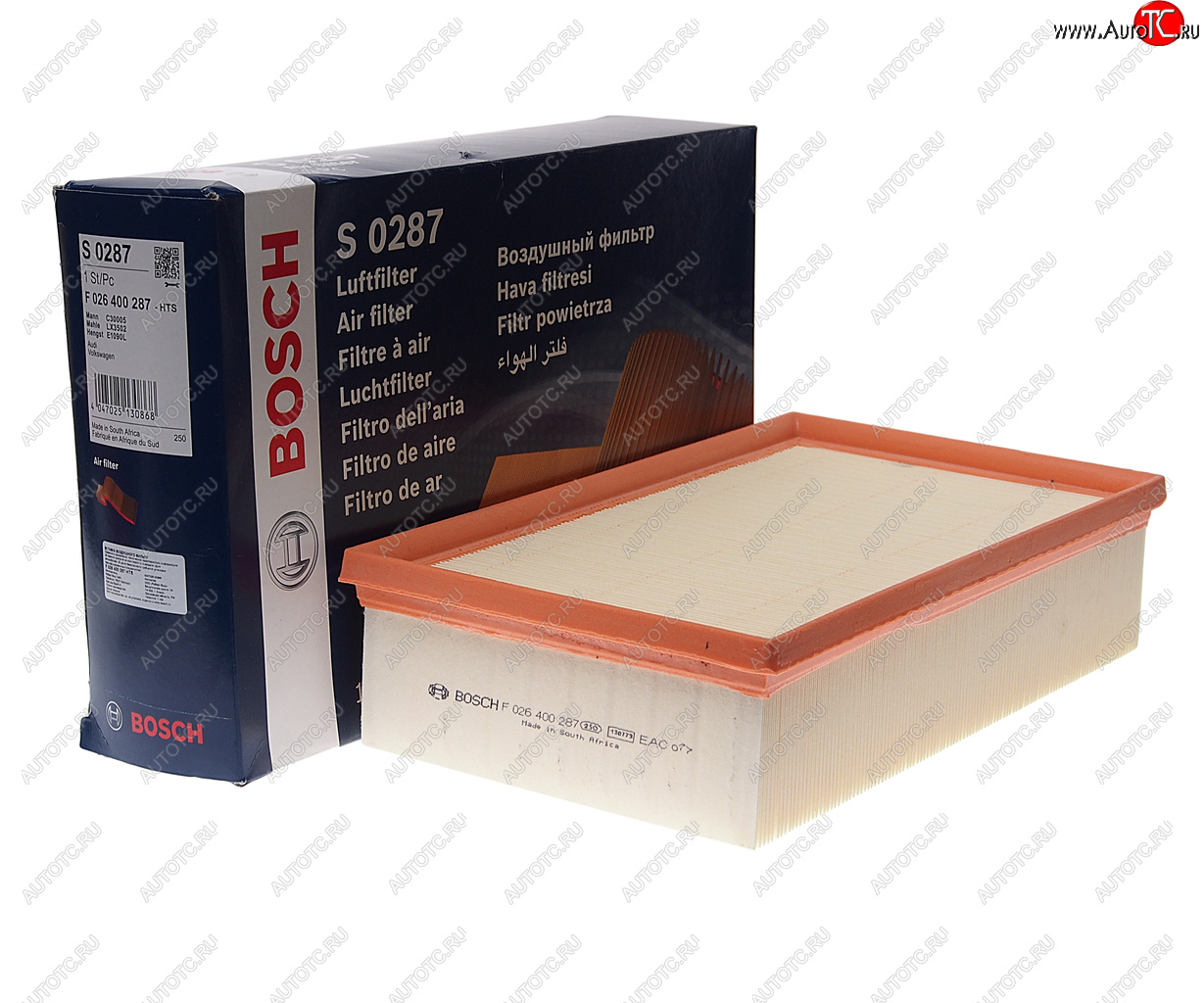 1 229 р. Фильтр воздушный VW Golf (2.0 D) AUDI A3 (1.6 D) SEAT Leon (1.8 T) BOSCH BOSCH f026400287  с доставкой в г. Керчь