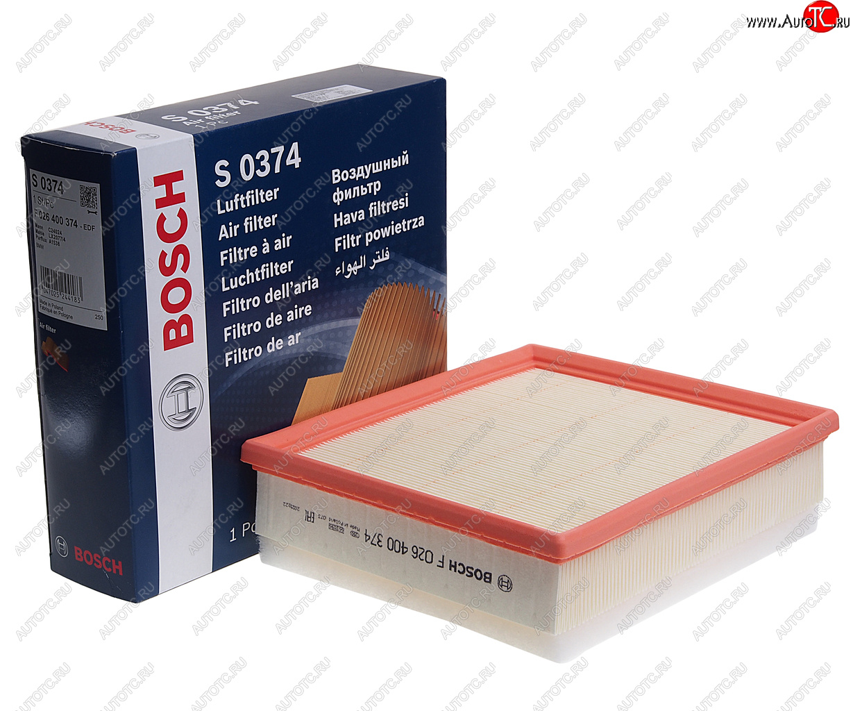 1 849 р. Фильтр воздушный BMW 1 (F20,F21),3 (F30,F31) (N47) BOSCH BOSCH f026400374  с доставкой в г. Керчь