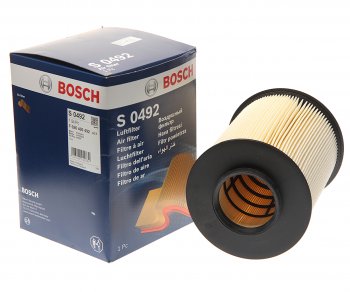 1 169 р. Фильтр воздушный FORD Focus 2,3,Kuga (08-) VOLVO S40 (07-) (круглый) BOSCH BOSCH f026400492  с доставкой в г. Керчь. Увеличить фотографию 1