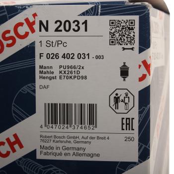 1 769 р. Фильтр топливный DAF XF BOSCH BOSCH f026402031  с доставкой в г. Керчь. Увеличить фотографию 3