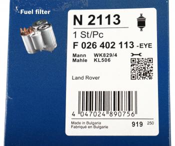 3 199 р. Фильтр топливный LAND ROVER Discovery 3,Range Rover BOSCH BOSCH f026402113 BOSCH f026402113  с доставкой в г. Керчь. Увеличить фотографию 5