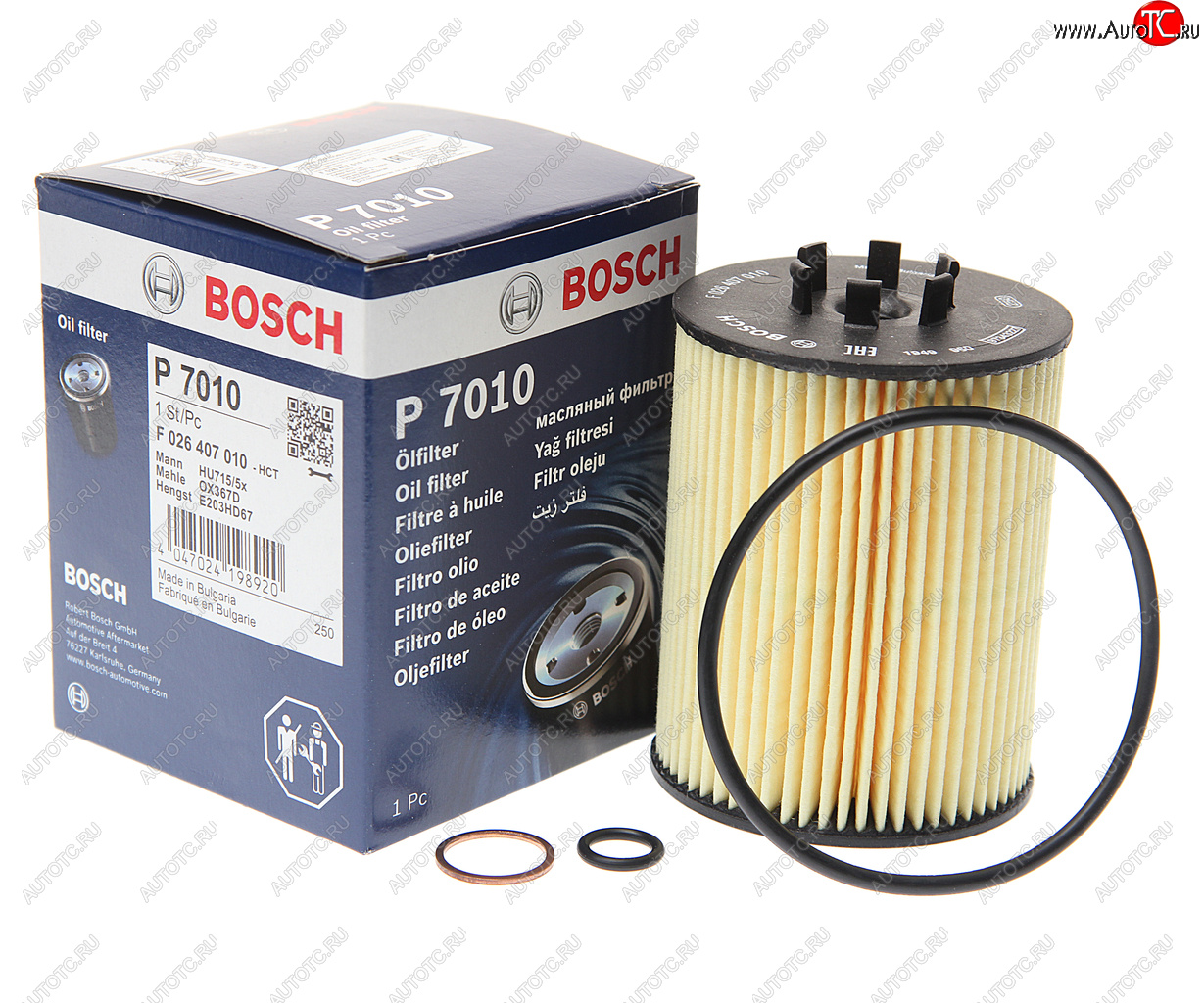 819 р. Фильтр масляный BMW 5 (E60),7 (E65),X5 (E53) BOSCH BOSCH f026407010 BOSCH f026407010  с доставкой в г. Керчь