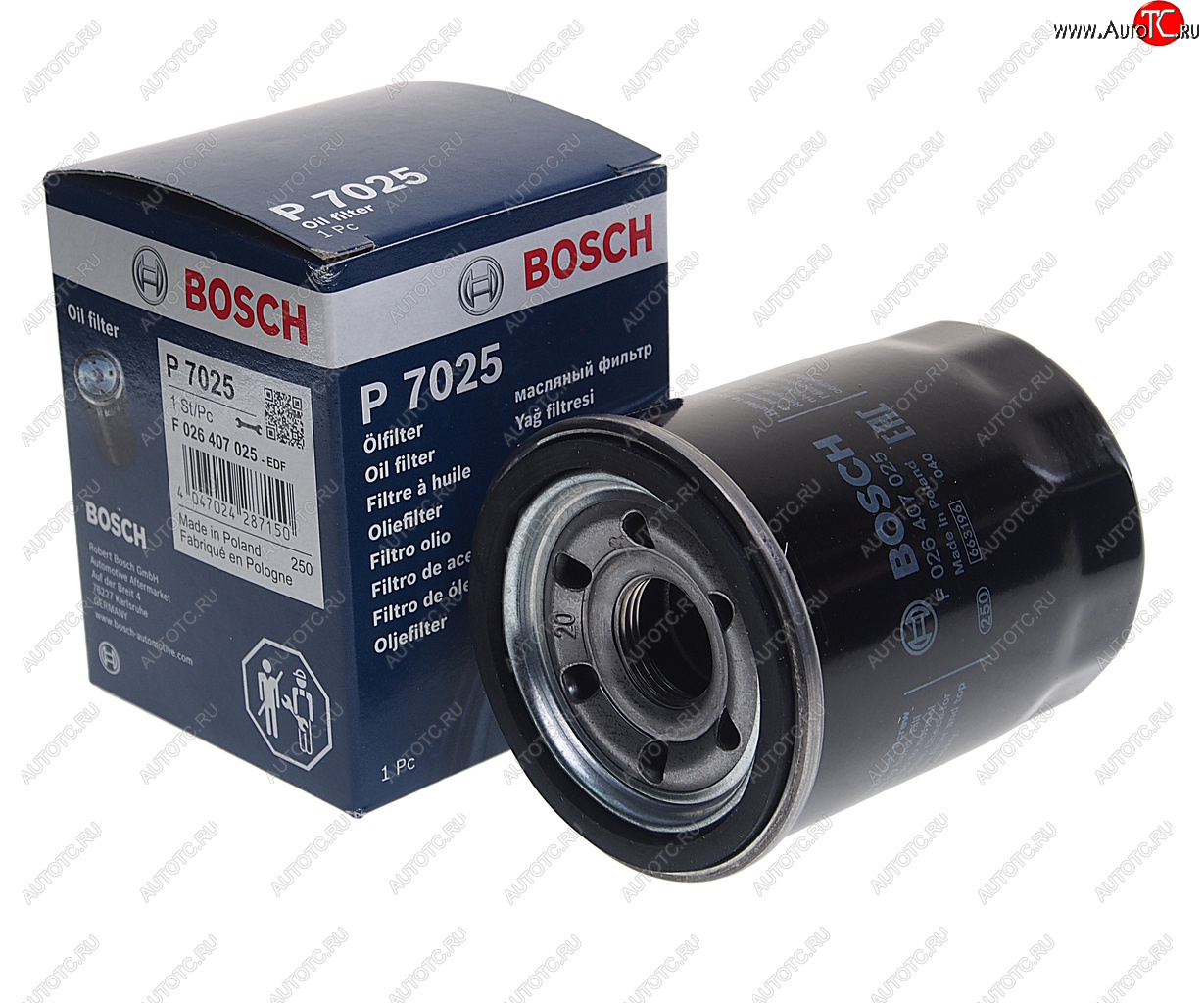 389 р. Фильтр масляный MITSUBISHI Lancer 10 (09-) (1.8) BOSCH BOSCH f026407025 BOSCH f026407025  с доставкой в г. Керчь