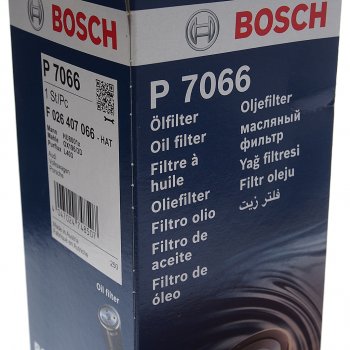 1 199 р. Фильтр масляный VW Touareg (04-) AUDI (07-) (2.7/3.0/4.2 TDI) PORSHE Cayenne (3.0 TDI) BOSCH BOSCH f026407066 BOSCH f026407066  с доставкой в г. Керчь. Увеличить фотографию 2