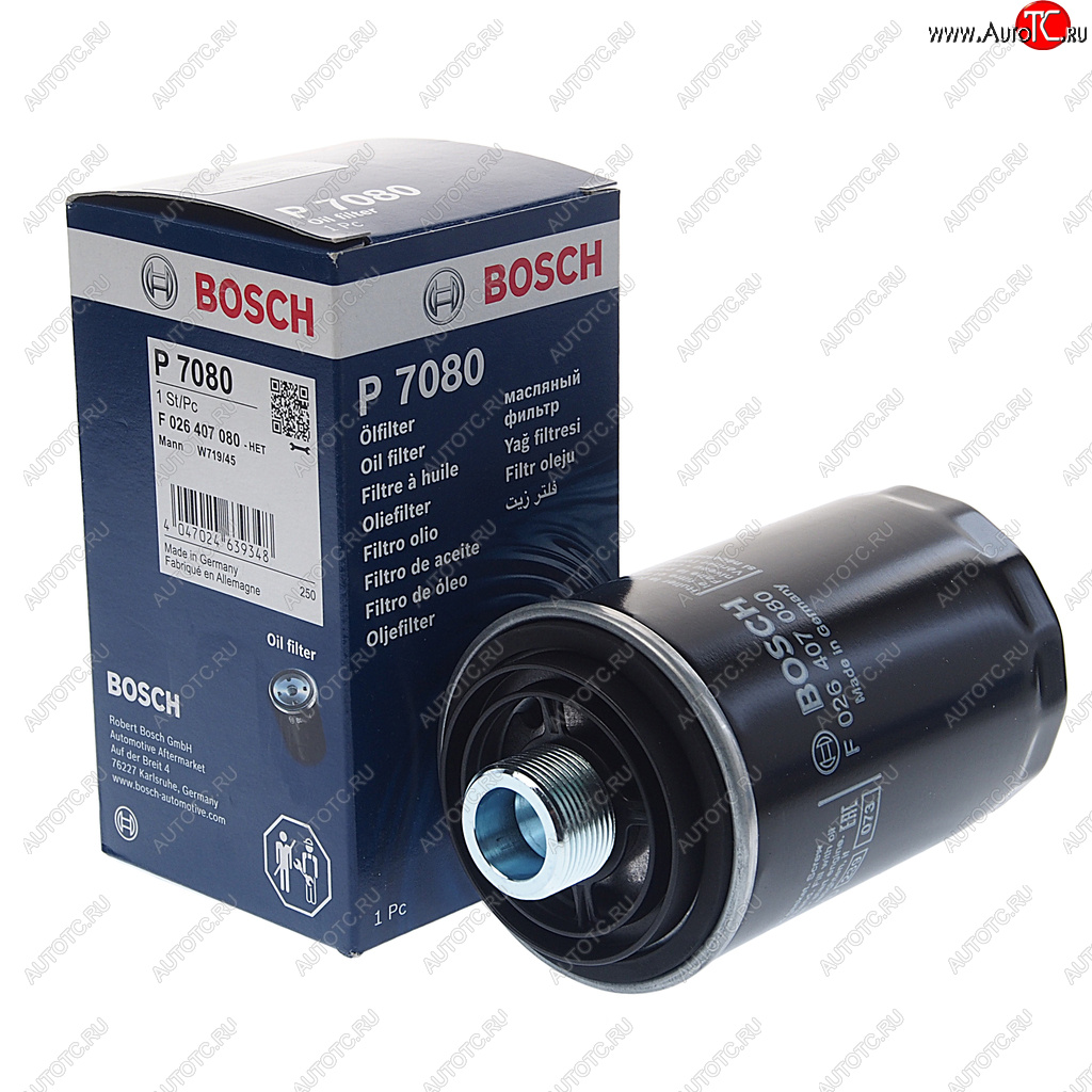 1 179 р. Фильтр масляный VW AUDI (04-) (1.82.0) (TSITFSI) BOSCH BOSCH f026407080  с доставкой в г. Керчь