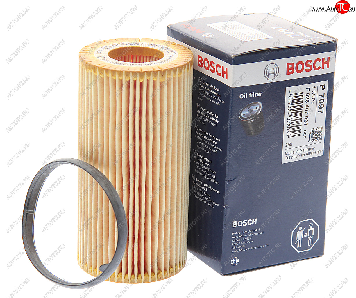749 р. Фильтр масляный VOLVO S40 (10-),S60 (10-),S80 (10-) BOSCH BOSCH f026407097  с доставкой в г. Керчь