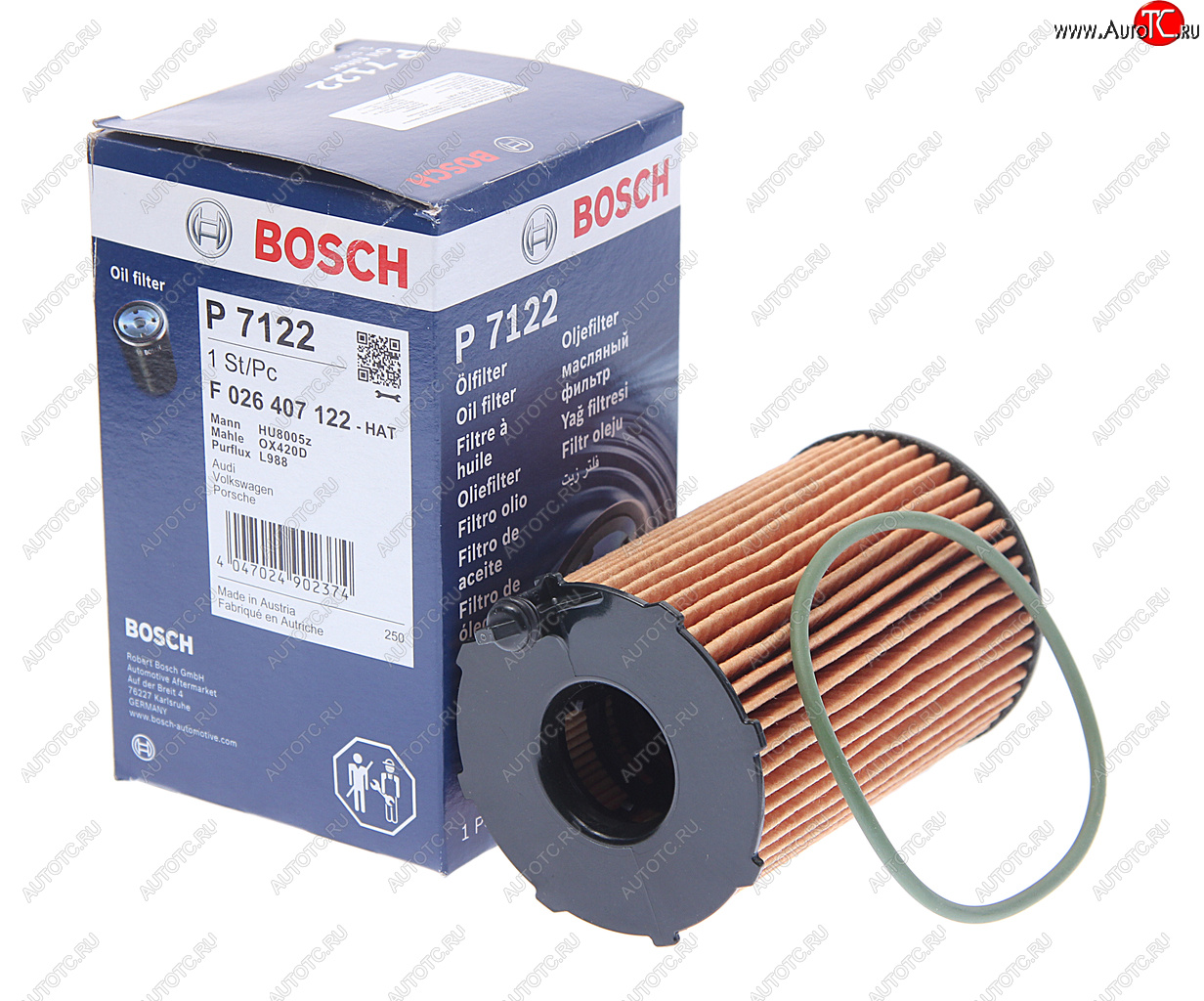 899 р. Фильтр масляный VW Touareg (10-) AUDI A4,A5,S5 (11-),Q5 (12-) (3.0 TDI) BOSCH BOSCH f026407122  с доставкой в г. Керчь