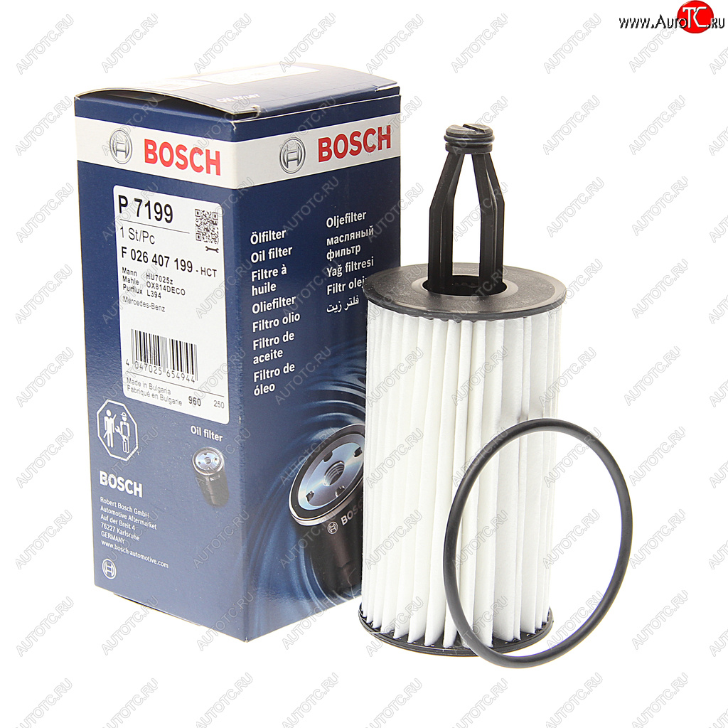 1 089 р. Фильтр масляный MERCEDES C (W203,W204) (11-) BOSCH BOSCH f026407199  с доставкой в г. Керчь