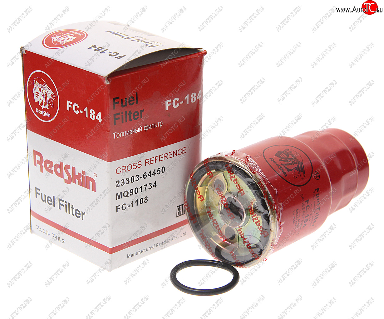 839 р. Фильтр топливный TOYOTA Rav 4 (01-) (2.02.2 D) MAZDA 323 (98-04) (2.0 TD) REDSKIN REDSKIN fc-184  с доставкой в г. Керчь