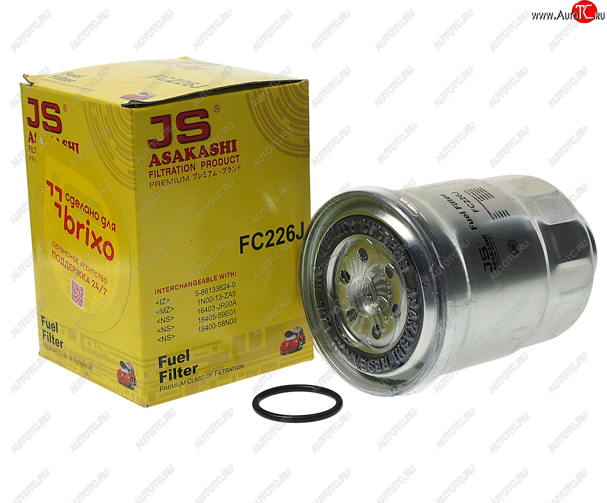 1 449 р. Фильтр топливный NISSAN Almera (00-) JS ASAKASHI JS ASAKASHI fc226j  с доставкой в г. Керчь