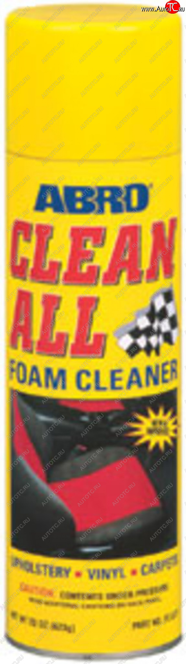 729 р. Очиститель обивки салона универсальный 623г Clean All пенный ABRO ABRO fc-577-r  с доставкой в г. Керчь