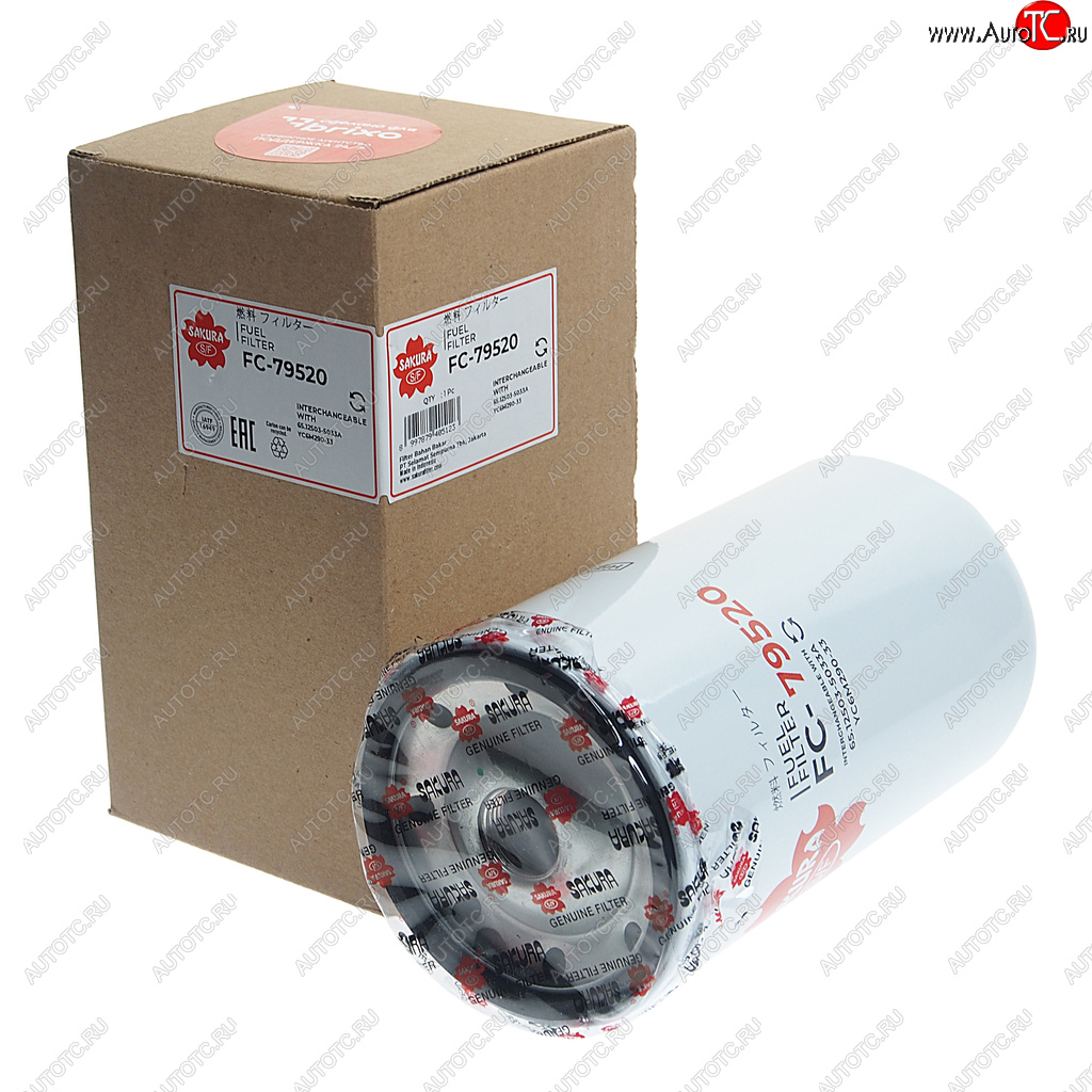 3 399 р. Фильтр топливный DOOSAN SAKURA SAKURA fc79520  с доставкой в г. Керчь