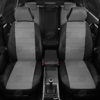 6 999 р. Авточехлы FORD Transit (15-) 3-х местный экокожа спинка целая черно-серые AVTOLIDER AVTOLIDER fd13-1003-ec02   с доставкой в г. Керчь. Увеличить фотографию 3