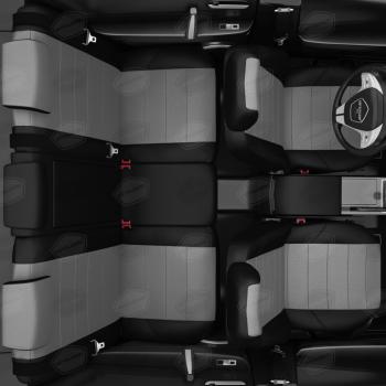 6 999 р. Авточехлы FORD Transit (15-) 3-х местный экокожа спинка целая черно-серые AVTOLIDER AVTOLIDER fd13-1003-ec02   с доставкой в г. Керчь. Увеличить фотографию 8