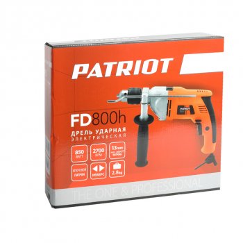 7 399 р. Дрель ударная 790Вт PATRIOT PATRIOT fd 800h  с доставкой в г. Керчь. Увеличить фотографию 9