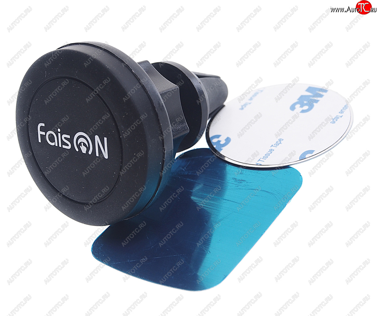 499 р. Держатель телефона на дефлектор магнитный черный FAISON FAISON fh-18b black  с доставкой в г. Керчь