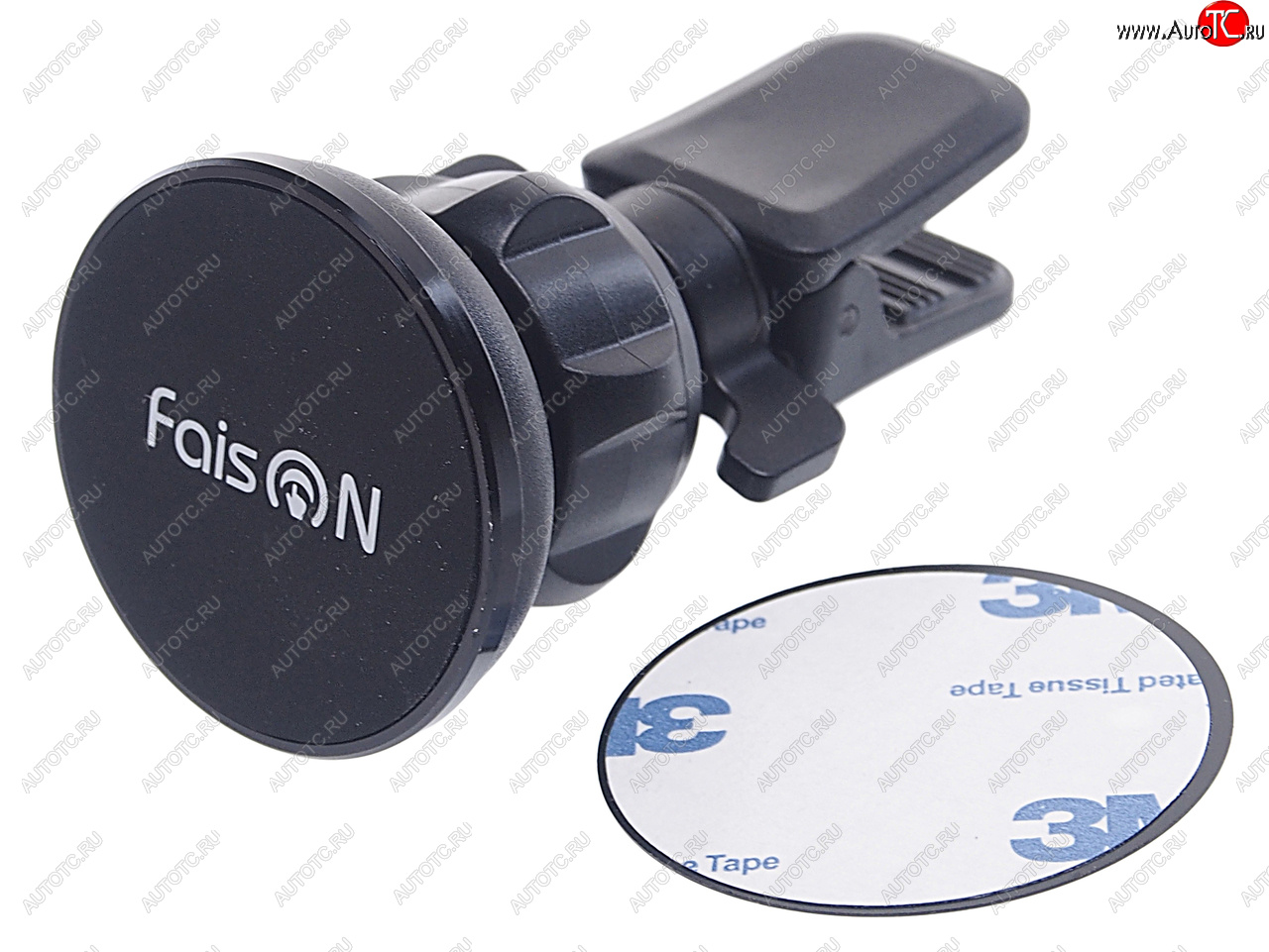 559 р. Держатель телефона на дефлектор магнитный FAISON FAISON fh-518b black  с доставкой в г. Керчь