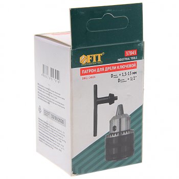 589 р. Патрон для дрели с ключом 1.5-13мм 12 FIT FIT fit-37843  с доставкой в г. Керчь. Увеличить фотографию 3