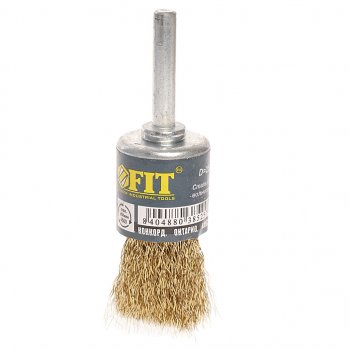 113 р. Кордщетка для дрели кисть 25мм витая латунь FIT FIT fit-38525  с доставкой в г. Керчь. Увеличить фотографию 1