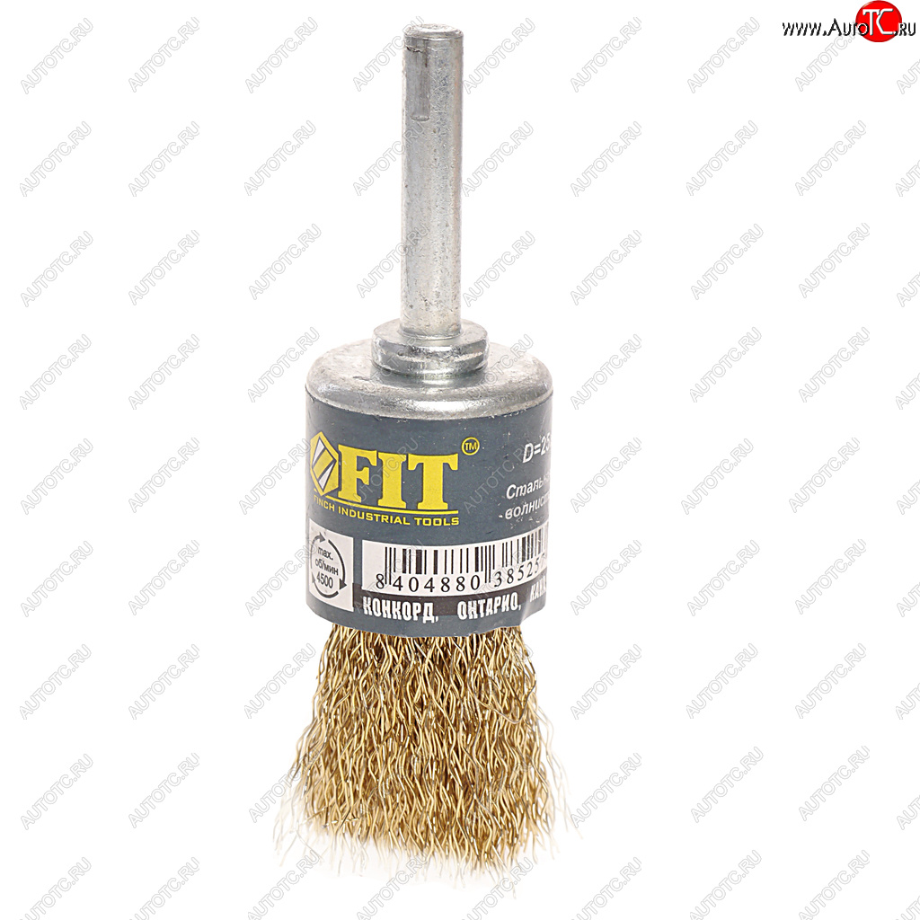 113 р. Кордщетка для дрели кисть 25мм витая латунь FIT FIT fit-38525  с доставкой в г. Керчь