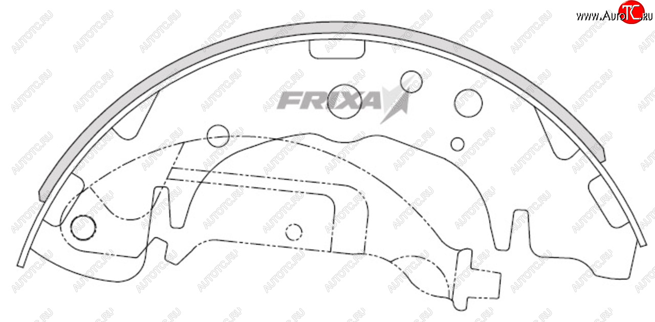 1 349 р. Колодки тормозные задние барабанные (4шт.) HANKOOK FRIXA KIA Carnival VQ минивэн дорестайлинг (2005-2010)  с доставкой в г. Керчь