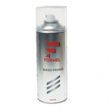 539 р. Грунт кислотный WASH Primer аэрозоль 520мл FORMEL FORMEL fm-4001  с доставкой в г. Керчь. Увеличить фотографию 1