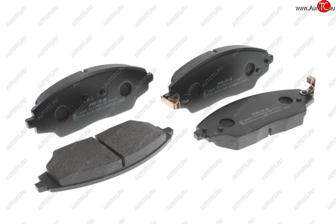 899 р. Колодки тормозные передние с АБС (4шт.) HANKOOK FRIXA Chevrolet Aveo T300 седан (2011-2015)  с доставкой в г. Керчь